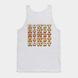 Howdy Western Tank Top